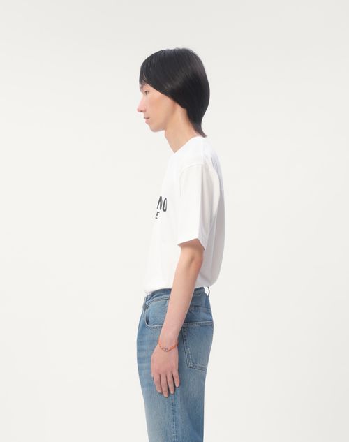 シェ ヴァレンティノプリント コットン Tシャツ for メンズ シェ ヴァレンティノプリント コットン Tシャツ for メンズ