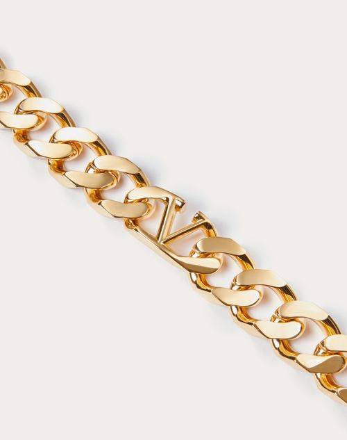 V Logo Chain Bracelet in Gold - Valentino