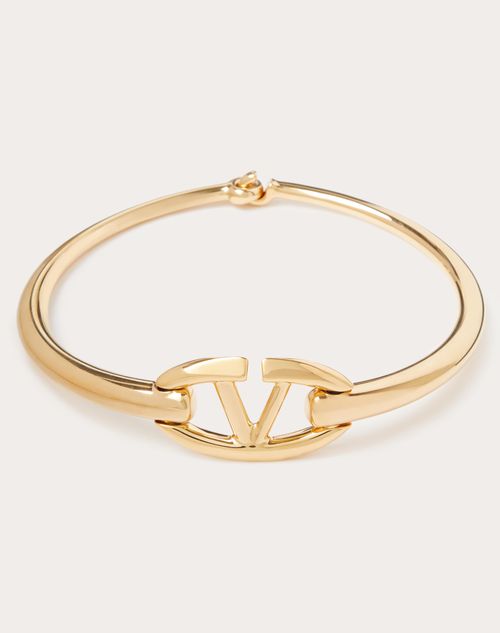 Valentino Garavani - Vlogo The Bold Edition Metal Choker - Gold - Woman - Jewellery