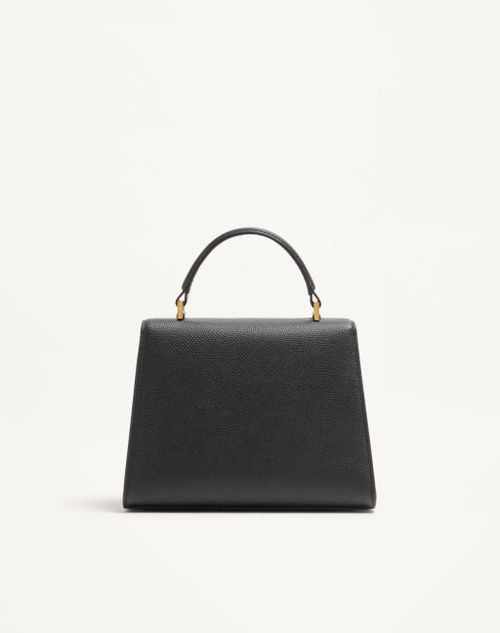 Valentino Garavani - Small Vsling Grainy Calfskin Handbag - Black - Woman - Top Handle Bags