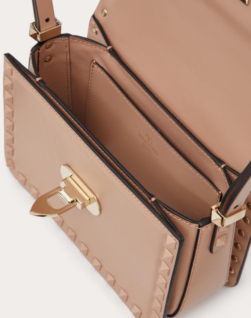 Valentino + Small V-ring Smooth Calfskin Crossbody Bag