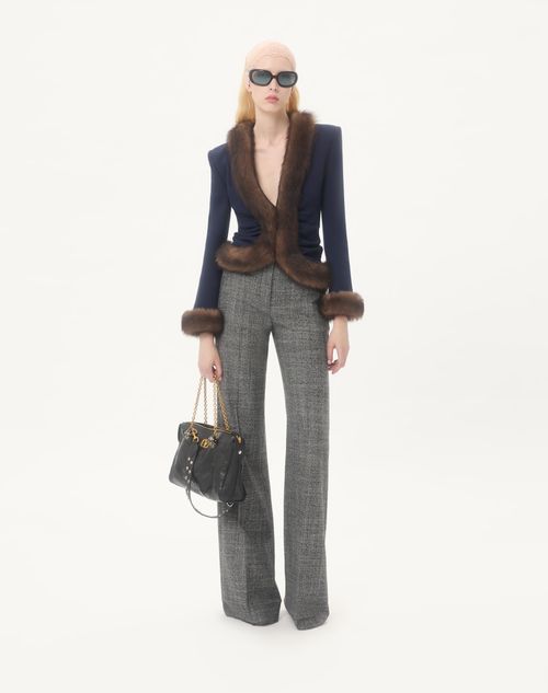 (椎名専用) VALENTINO ウール ロゴボタン ダブルブレストピーコート 椎名専用) VALENTINO ウール ロゴボタン ダブルブレスト
