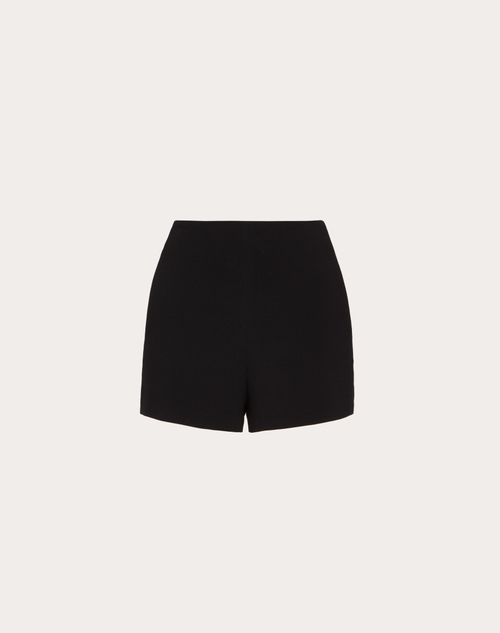 Valentino - Crepe Couture Shorts - Black - Woman - Shorts
