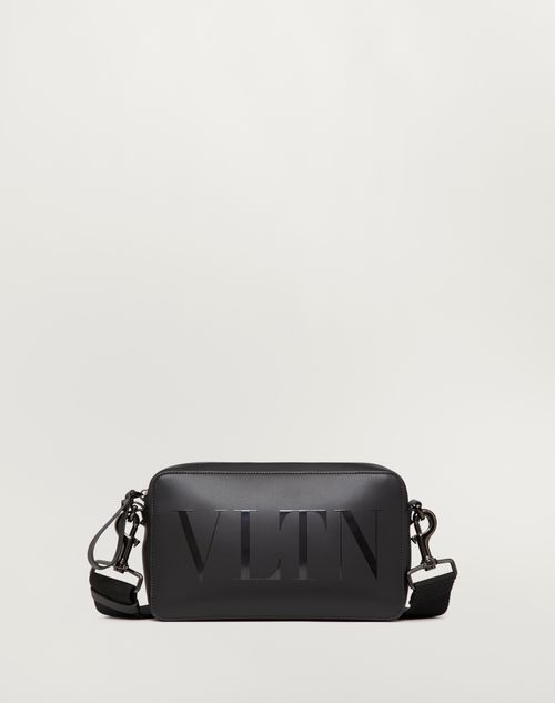 Valentino Garavani - Bandolera Vltn De Cuero - Negro - Hombre - Bolsos De Hombro