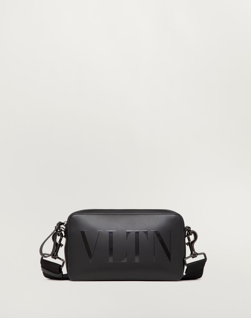 Valentino Handbags Borsa A Tracolla Vltn In Pelle per Uomo in Nero | Valentino IT