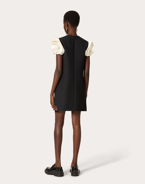 Crepe Couture Short Dress for Woman in Black Valentino CH