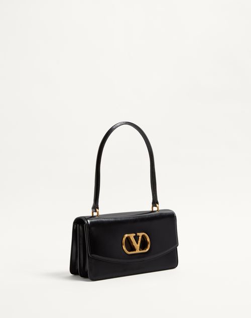 Valentino Garavani Vain Bag With Handle In Shiny Calfskin Valentino Garavani Vain Bag With Handle In Shiny Calfskin