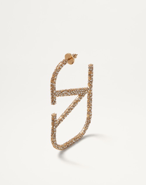 Valentino Garavani Gold Signature VLogo Earrings