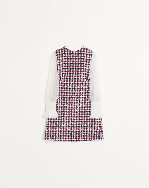 Valentino - Multicolored Sequin Tweed Dress - Multicolor - Woman - Ready To Wear