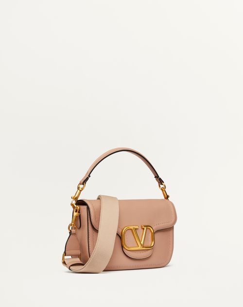 Valentino Garavani - Valentino Garavani Alltime Grainy Calfskin Shoulder Bag - Rose Cannelle - Woman - Shelf - W Bags - New Loco