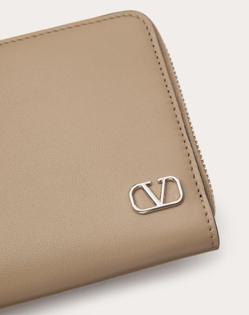Valentino Garavani - Vlogo Signature Calfskin Wallet - New Chinos - Man - Wallets And Small Leather Goods