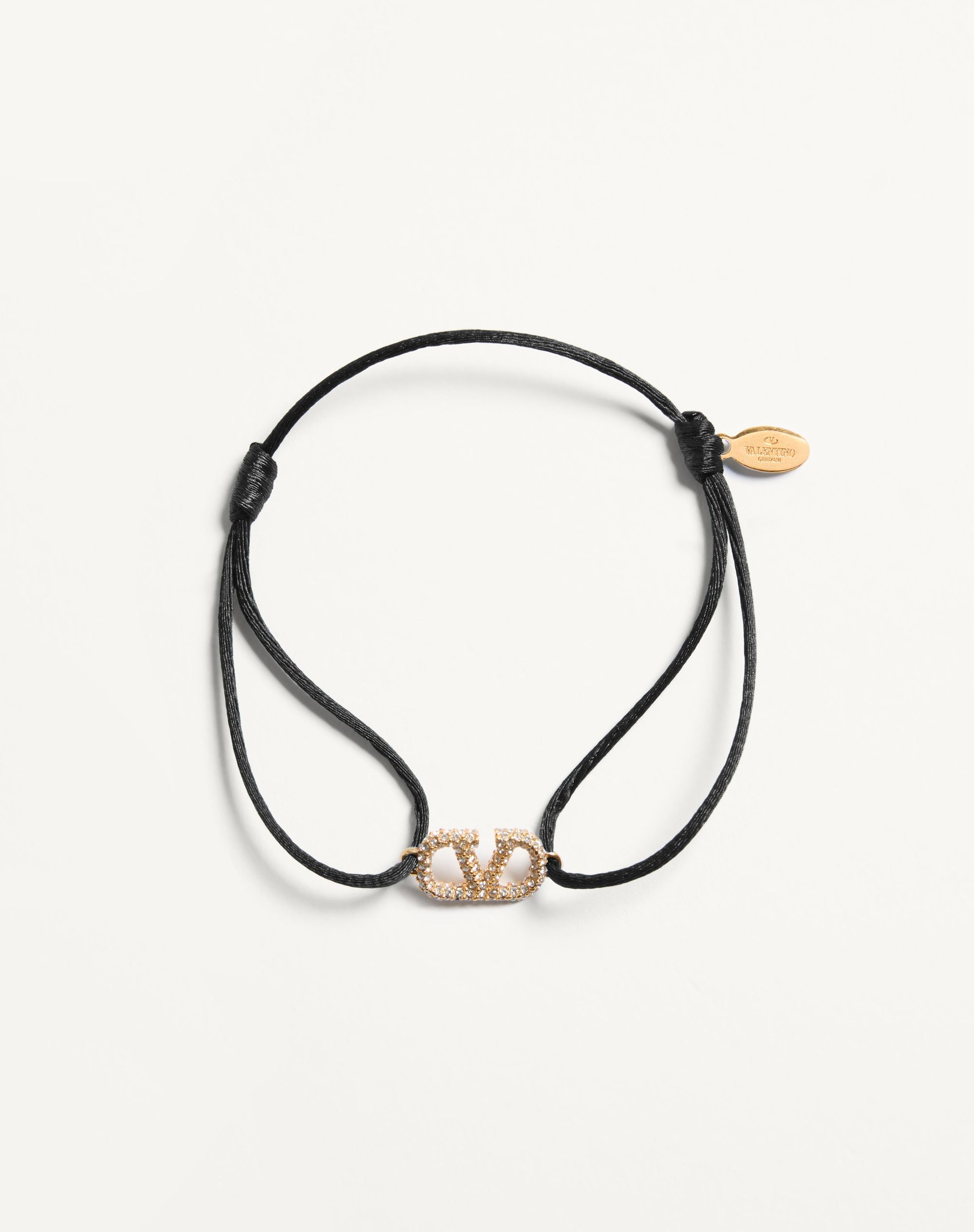 ブレスレット VALENTINO Valentino Garavani 'Coeur ' bracelet Vlogo Signature Cotton Bracelet for Man in Black | Valentino US