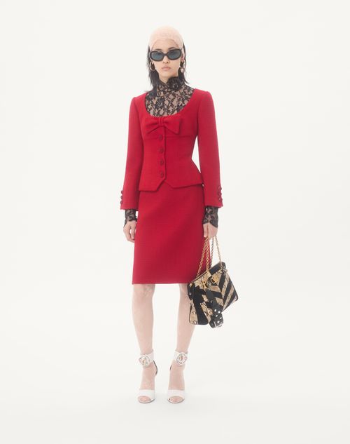 Valentino - Plain Wool Tweed Skirt - Paris - Woman - Skirts