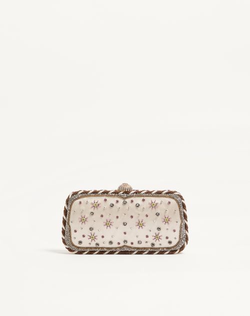 Valentino Garavani - Valentino Garavani Carry Secrets Embroidered Minaudiere - Multicolor - Woman - Clutches