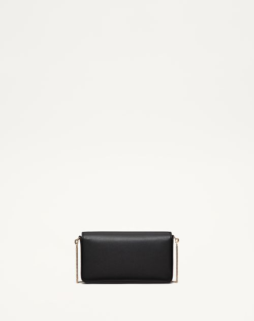 Vlogo Signature Calfskin Mini Bag for Woman in Black Vlogo Signature Calfskin Mini Bag for Woman in Black