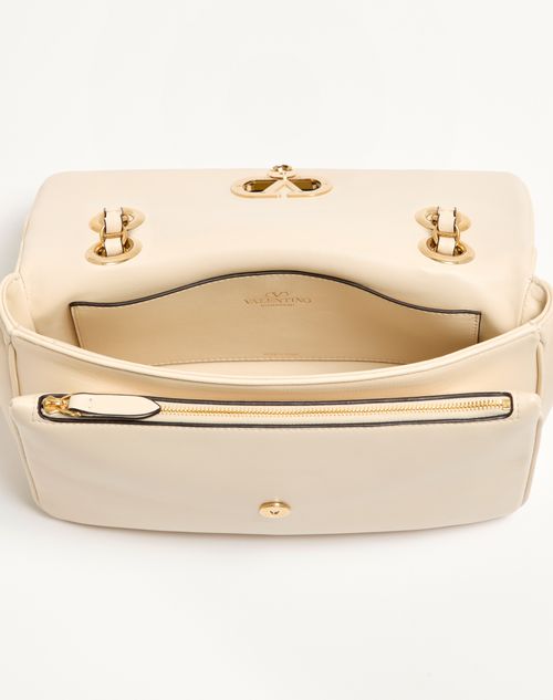 Valentino Garavani - Valentino Garavani Djuna Medium Chain Bag In Nappa Leather - Butter - Woman - Shoulder Bags