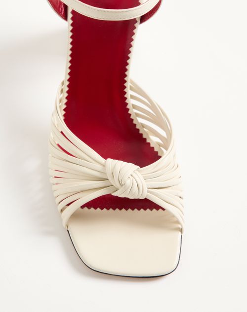 Valentino Garavani - Sandalo Annet In Capretto 90mm - Avorio - Donna - Sandali