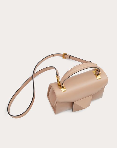 Valentino Garavani Medium Roman Stud The Shoulder Bag in Nappa with Chain Woman Rose Cannelle Onesize