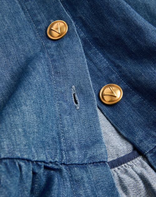 Valentino - Lightweight Denim Skirt - Denim - Woman - Denim