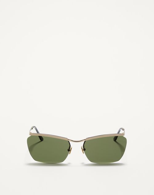 Valentino - Floating Rimless Metal Glasses - Gold/green - Unisex - Akony Eyewear - Accessories