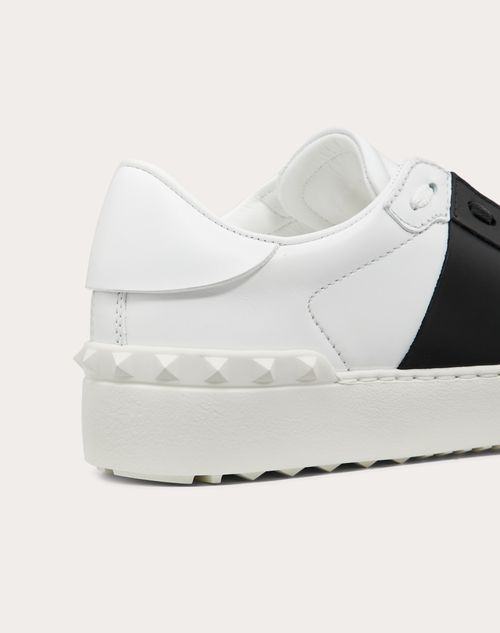 calfskin open sneaker