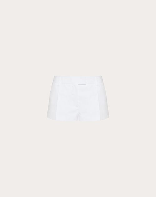 Red Valentino SHORTS IN COMPACT POPELINE