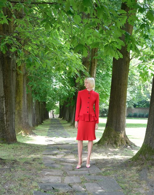 Valentino - Valentino Wool Crepe Jacket - Carmine Red - Woman - Jackets And Blazers