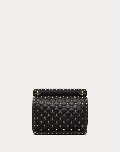 Medium Nappa Spike Bag for Woman Poudre | Valentino US