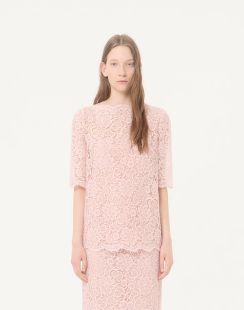 Valentino - Spitzenoberteil - Rosa - Frau - Blusen Und Tops