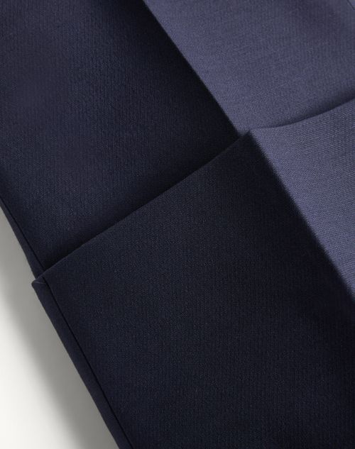 Valentino - Crepe Couture Trousers - Blue - Woman - Trousers And Shorts