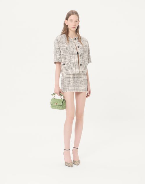 Valentino Garavani - Valentino Garavani Rockstud Spike Small Suede Bag - Mint - Woman - Shoulder Bags