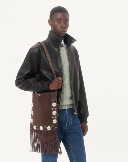 Valentino - Valentino Leather Jacket - Black - Man - Outerwear