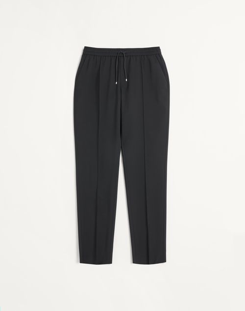 Valentino - Wool Trousers - Black - Man - Trousers And Shorts