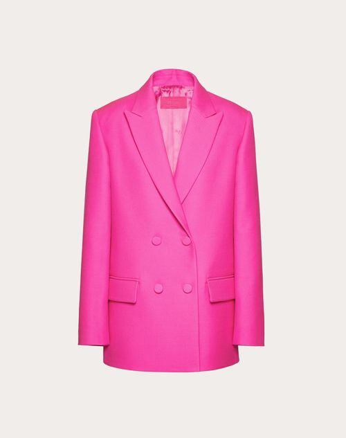 Valentino - Crepe Couture Blazer - Pink Pp - Frau - Jacken Und Mäntel