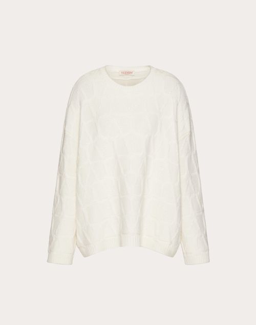 Valentino - Toile Iconographe Wool Jumper - Ivory - Woman - Shelf - Pap 