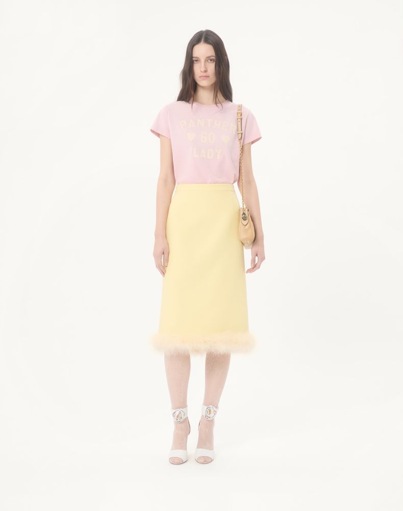 Valentino Printed Cotton T-Shirt Woman Pink L