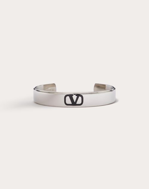 Valentino Garavani Men's Vlogo Signature Calfskin Bracelet