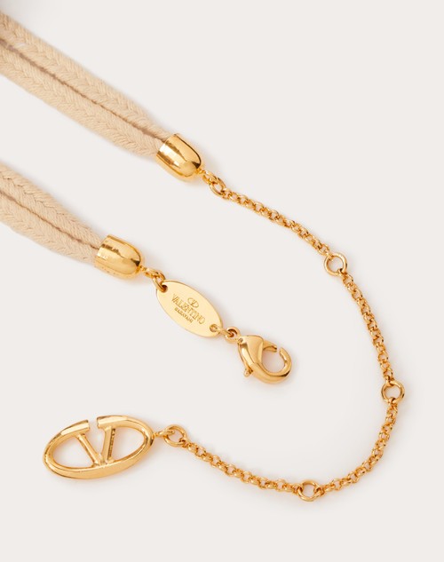 Valentino Garavani Bold Edition Vlogo necklace - Neutrals