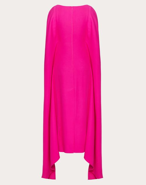 Valentino - Robe Mi-longue En Cady Couture - Pink Pp - Femme - Femme
