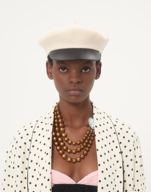 Valentino - Caban In Supergran Plusdepois Print - Birch/black - Woman - Jackets And Blazers