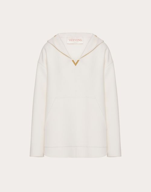 Valentino - Compact Drap Peacoat - Ivory - Woman - Gift Guide