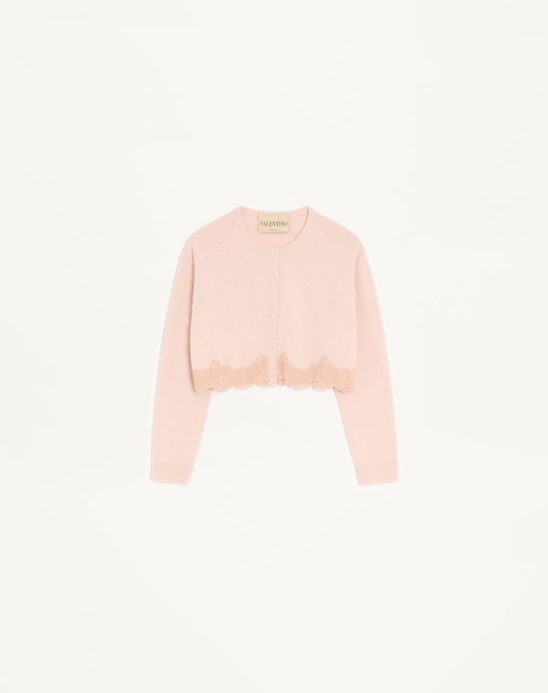 VALENTINO レース ウール カーディガン