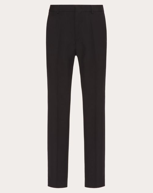 Valentino - Wool Pants - Black - Man - Trousers And Shorts