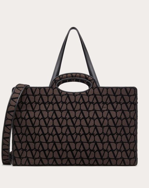 Valentino Garavani - Le Troisieme Toile Iconographe Large Shopper - Fondantblack - Man - Shelf - M Bags - Toile Iconographe