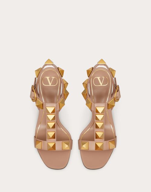 Valentino rockstud outlet sandals rose gold