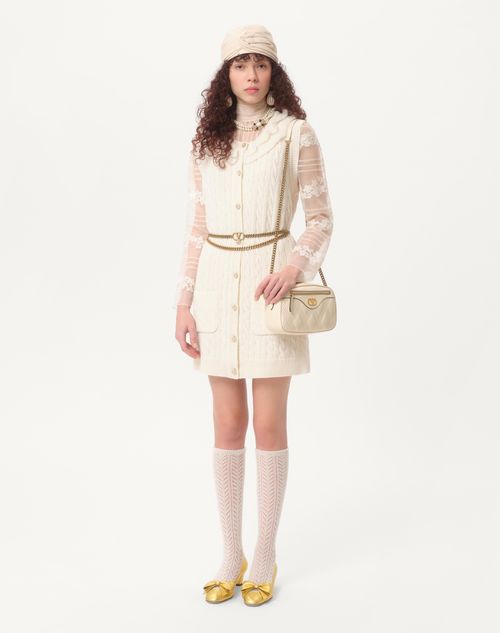 Valentino - Wool Cardigan - Latte - Woman - Knitwear