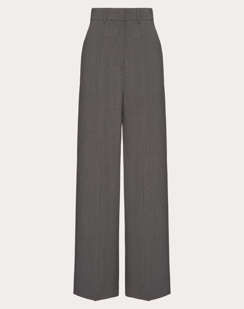 Valentino - Active Gabardine Trousers - Grey - Woman - Ready To Wear