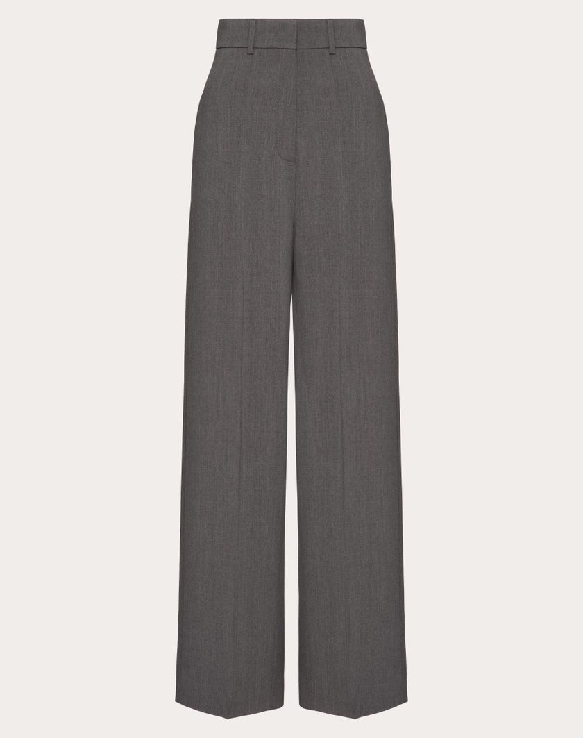 Valentino Handbags Pantaloni In Active Gabardine per Donna in Grigio | Valentino IT