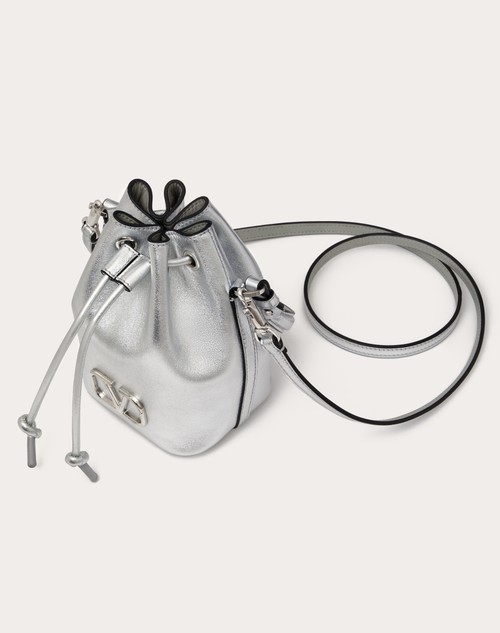 Valentino Garavani mini VLogo Signature bucket bag - Neutrals