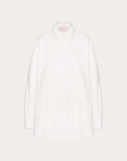 Valentino - Light Double Splittable Gabardine Jacket - White - Woman - Shelf - W Pap - Woman Ready To Wear Sale